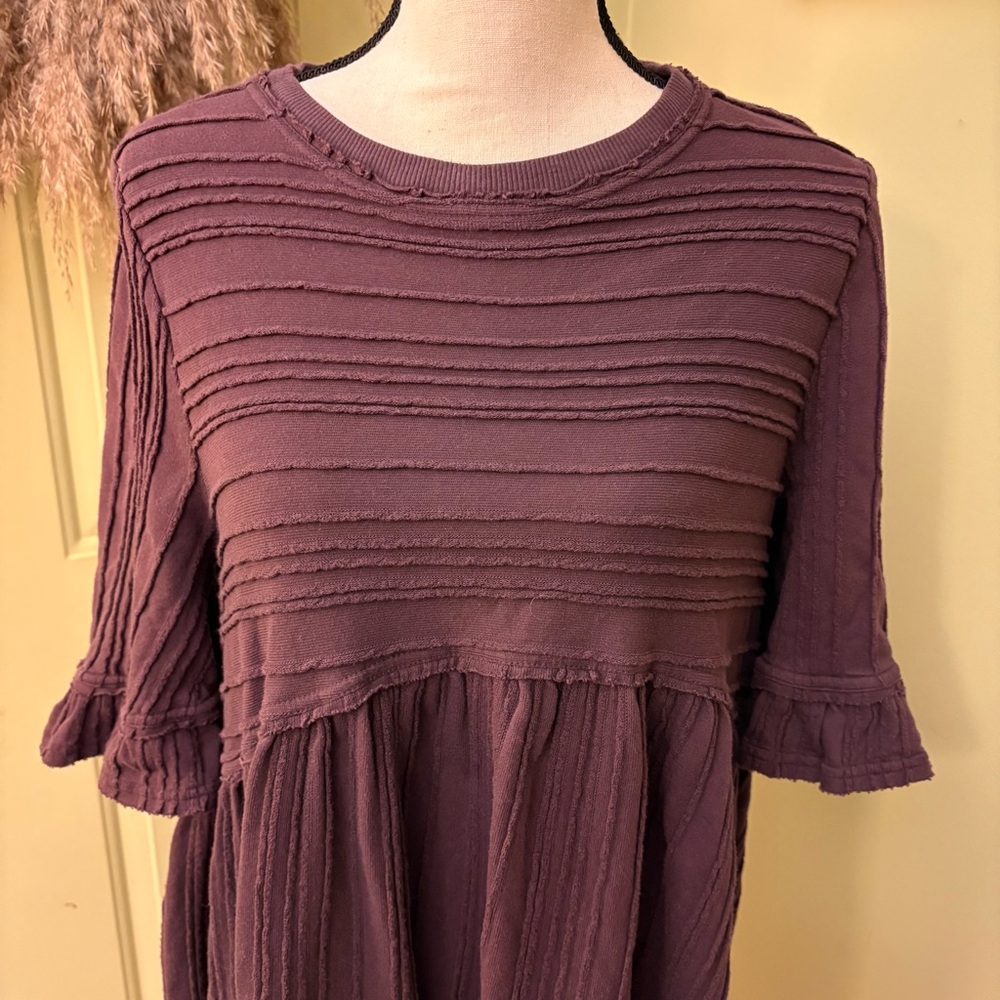 FREE PEOPLE Take a Spin Tunic Dress in Black Honey size S - Picture 3 of 13